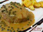 filetto al pepe verde con patate rosolate - 