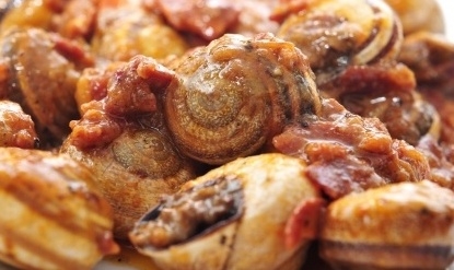 Lumache di terra al sugo piccante