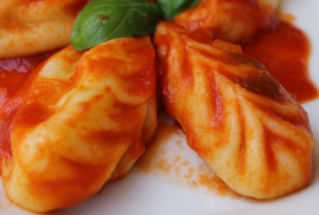 Culurgionis al pomodoro e basilico