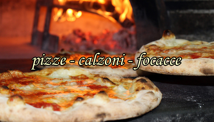 Pizze, focacce, calzoni Pizze, focacce, calzoni