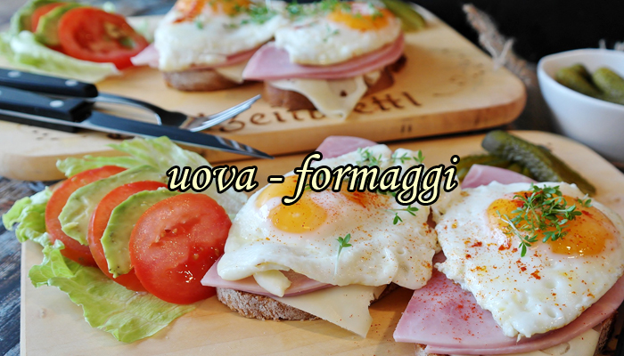 Uova, formaggi Uova, formaggi