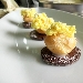 -Bonbon di mimosa con biscuit al grand-marnier - -