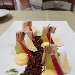 -Crema uovo e zenzero anguilla fum� cipolla candita con terra al cacao - -