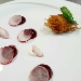 -Fascina di pasta fillo con dolcesardo, gel�e di rapa rossa, emulsione di burrata e ravanelli - -
