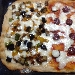 -Ortolana e nduja con salame piccante - -Pizza all'ortolana con peperoni, zucchine, melanzane e mozzarella; Pizza con nduja, salame piccante, mozzarella e pomodoro.
Entrambe le pizze sono fatte con lievito madre.