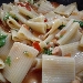 -Paccheri rigati con mandorle e gamberi al profumo di limone - -