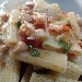 -Paccheri rigati con mandorle e gamberi al profumo di limone - -