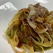 -Paglia e fieno con rag� bianco servito con demi-glace  - -