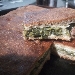 -Pizza integrale chiusa con scarole e salsiccia sarda - -