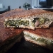 -Pizza integrale chiusa con scarole e salsiccia sarda - -