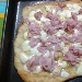 -Pizza prosciutto e mozzarella  - - la pizza  stata realizzata con lievito madre