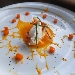 -Quenelle di formaggio al lime con crema di zucca allo zenzero e bacon croccante - -
