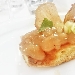 -Red delicious: lingotto morbido di mela annurca al genepy speziato con fava Tonka e pepe Muntok, gel�e delicious, caviale di mela verde e croccante al cacao  - -Chef Maurizio De Riggi