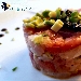 -Tartara  - -Tartara tonno e cernia di fondale con avocado e caviale di alghe