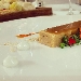 -Terrina di coniglio con crumble di broccoletti, noccciola e th� verde;mousse al caprino e peperone rosso - -Chef Alfonso Crisci 