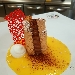 -Tiramis� in verticale con salsa allo zafferano e cialda corallo - -