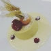 Bavarese di mandorla con cuore ai frutti rossi e salsa inglese agli agrumi - -