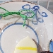 Biscotti al burro con cioccolato bianco plastico - -