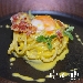 Chiancheria Gourmet Roma - Spaghetto arrostito con spuma d_uovo bio e Guanciale Croccante - -