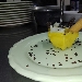 Dessert con maionese dolce, baccal�, scaglie di cioccolato con peperoncino - -