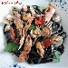 Fettuccelle al nero di seppia con scampi, vongole e pomodorino Flagella - -
