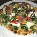 Luisella nel ruoto (Scarola riccia del Vesuvio, olive itrane, capperi di Sicilia, alici di Cetara, pomodorino giallo e rosso del Vesuvio, pinoli, provola e olio evo Vesuvio Punzo) - Pizzeria Haccademia di Aniello Falanga (Terzigno - NA) - -