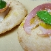 Montanara con mozzarella, mortadella e crema di pistacchi - -