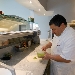 Pizza con broccoli, fior di latte, peperone crusco e formaggio mandarone
 - -