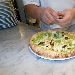 Pizza con broccoli, fior di latte, peperone crusco e formaggio mandarone
 - -