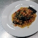 Quadrotti al nero di seppia � bottarga, al salmone, broccoli � pomodorino confit - -