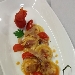 Ravioli di pasta fresca  con ripieno all'amatriciana, pomodorini appassiti e pesto di prezzemolo al pecorino
 - -