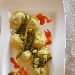 Ravioli in farcita di Cinta con porri e asparagi - -