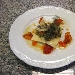 Raviolone con sarde e finocchietto di montagna - -