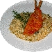 Riso carnaroli con triglie di scoglio e barba di finocchietto - -