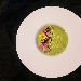 Risotto al Pistacchio di Stigliano, cuore di burrata e vongole - -