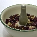 Risotto al radicchio con eruzione di prosecco
 - -