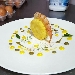 Tortino di patate e baccal�.. gambero arancia e basilico - -