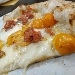 Troncone (pomodorino lapillo giallo del Vesuvio, salsiccia fresca di Castelpoto, caciocavallo podolico di Antonio Troncone, noci del Vesuvio, mozzarella di bufala Campana DOP e olio evo) - Pizzeria Haccademia di Aniello Falanga (Terzigno - NA) - -