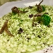 -risotto vialone nano lodigiana, broccoli, acciughe del cantabrico e caffe - -