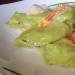 Fagottello al prezzemolo ripieno di finocchio e patate con capesante e pomodori confit del Ristorante Le Chef di Caserta - Fotografia di Luigi Farina