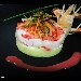 Millefoglie di patate bufala e pesce crudo alle fragole - -