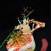 Millefoglie di patate bufala e pesce crudo alle fragole - -