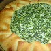 Pizza ricotta e spinaci appena sfornata, preparata da Angela. - -