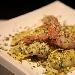 Panzarotti ai funghi porcini con crema di gambero e granella di pistacchio - -