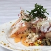 Millefoglie di pesci nobili, carpaccio di polpo locale e crostacei - -