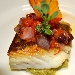 Baccal� arrosto con purea di piselli secchi, cipolla rossa di Tropea, pomodoro e olive - -