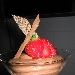 MOUSSE AL CIOCCOLATO E CANNELLA CON GELATINA DI PERA - -