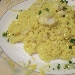 -risotto allo zafferano e limone con dadolata di cernia - -