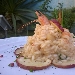 Risotto carnaroli con gamberoni e mela annurca partenopea al profumo di basilico - -