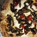 Pizza con peperoncini di fiume provola e pomodorini - -